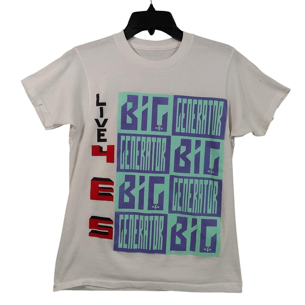 Vintage Yes Shirt Mens Small Big Generator Live 4 Yes Band Single Stitch 80s